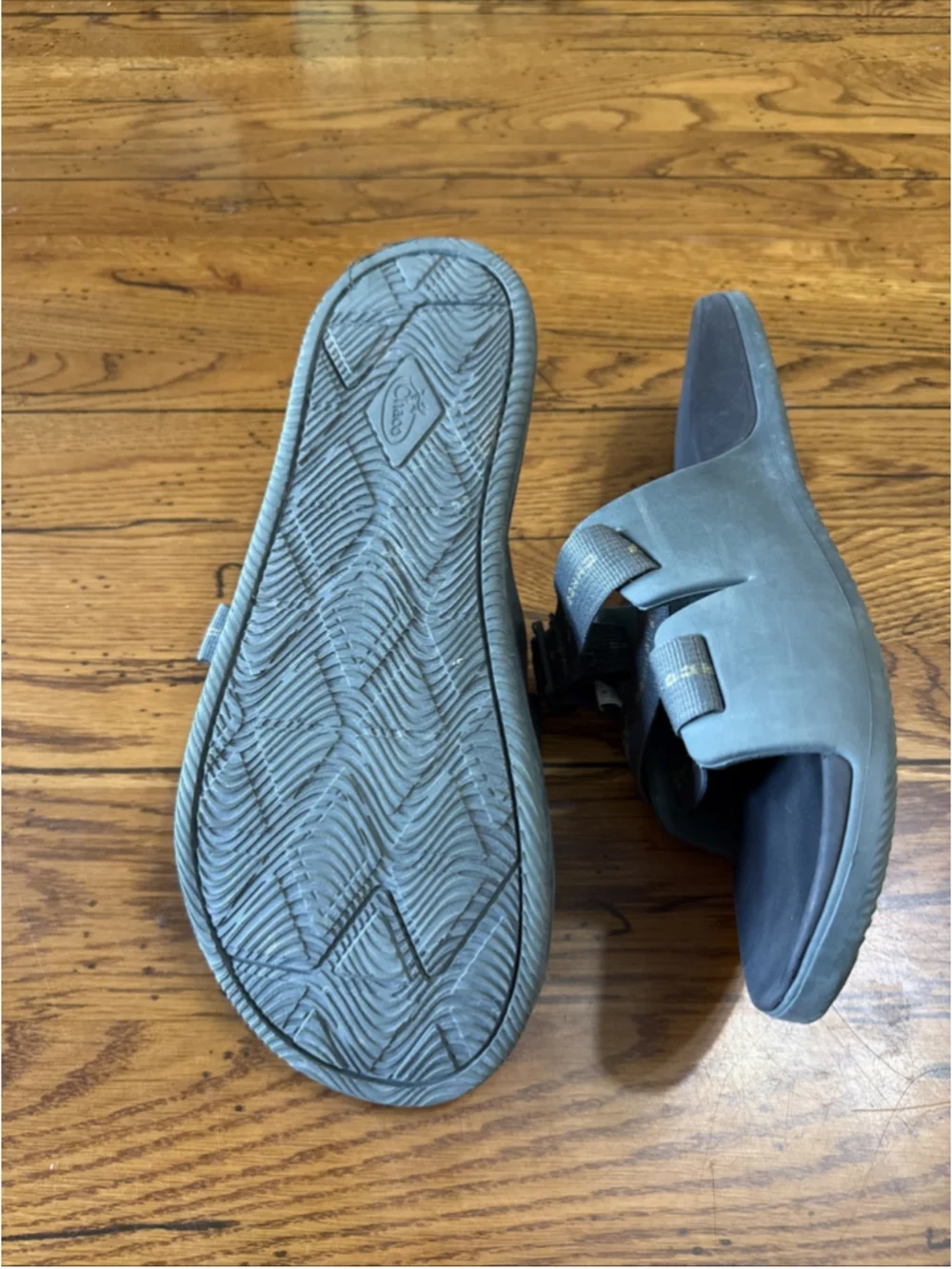Chaco Chillos Slide Size Uas 11 EU 44 Men's Strappy Sport Sandals Olive Green